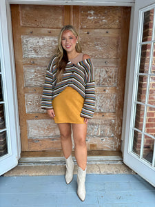 THML Paige Suede Skirt