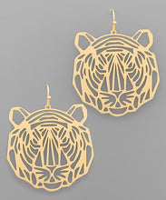 Tiger Face Earrings