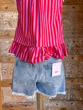 Candy Stripe Peplum Top