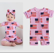 Betty Pink Flag Headwrap