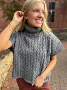 Gina Knit Short Sleeve Turtleneck sweater