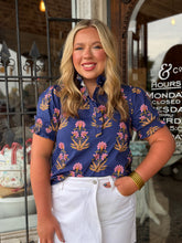 Darla Ruffled Mock Neck Blouse
