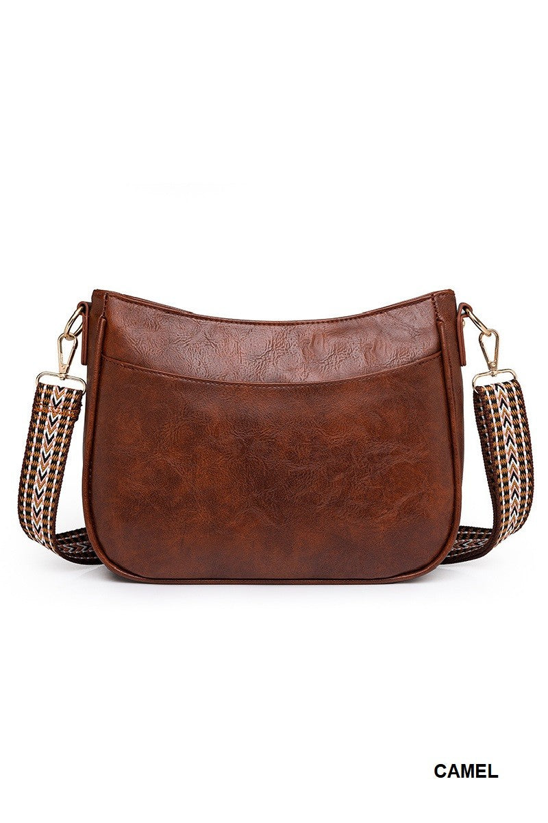 Annie Vegan Leather Messenger Bag