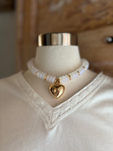 Heart Accented Rondelle Gold Anchor Beads