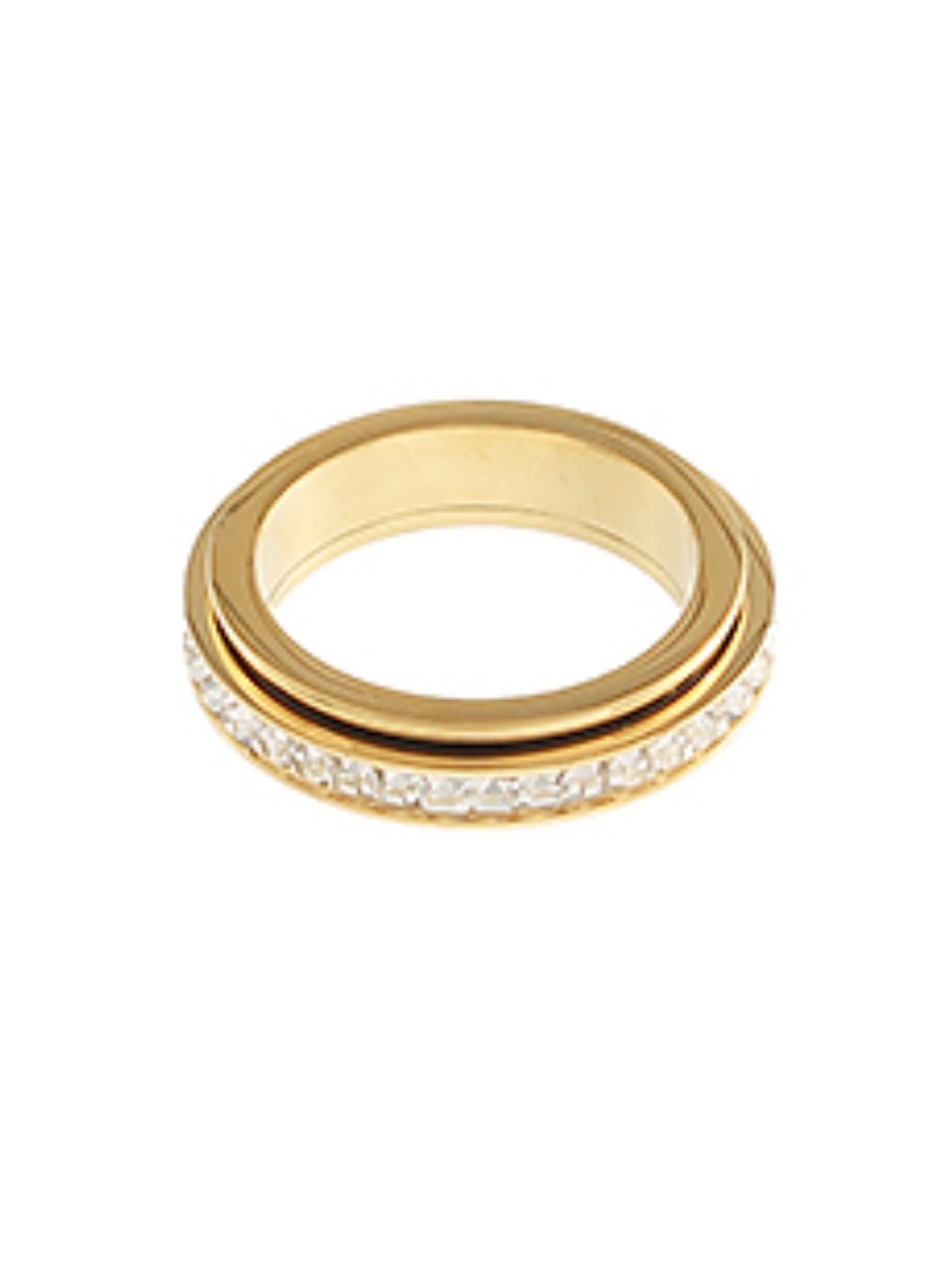 Pave CZ Waterproof Band RIng