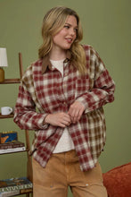 Maplewood Plaid Button-Down Top