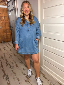 Jane Denim Shirt Dress