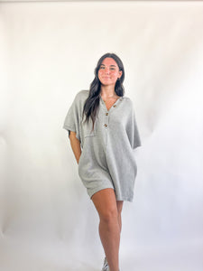 By the Shore Oversized Knit Romper