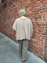 Zari Washed Crew Neck Top