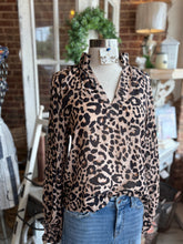 Feline Fine Long Sleeve Cheetah Print Top THML