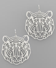 Tiger Face Earrings
