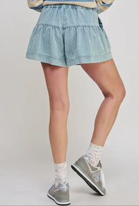 Hadley Fleur Denim Shorts