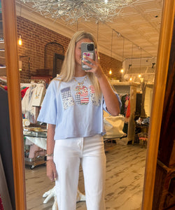 USA Cropped Tee
