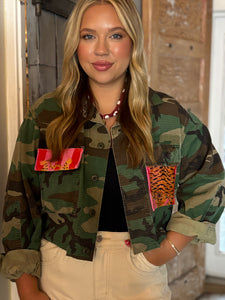 Camo Tiger Patchwork Jacket