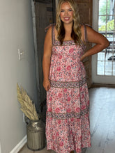 Sunset Serenade Border Print Maxi Dress