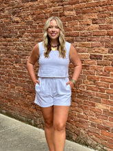 Sunbeam Square Neck Cropped Linen Top