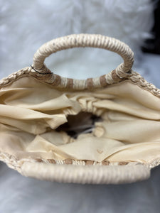Cruising It Line Straw Purse