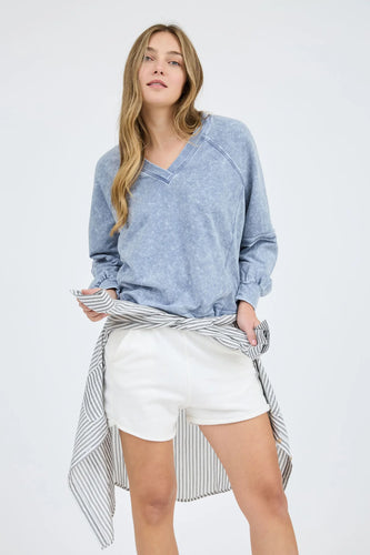 Indigo Knit Pullover