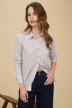 Mocha Lane Button-Down Top