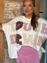 Touch Down Patch Detail Oversized Tee