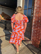 Dreamsicle & Lavendar Midi Dress