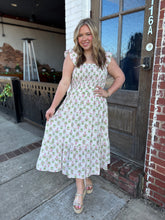 Campbell Smocked Midi Dress