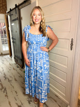 Skye Boho Tie Strap Midi Dress