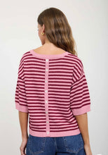 Burgundy Market Stripe Sweater