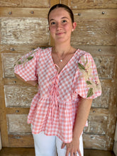 Sweet Magnolia Gingham Blouse