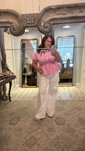 Blush Cinch Peplum Top