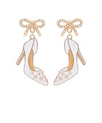 Wedding Shoes & Bow Earrings