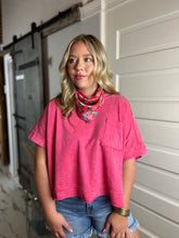 Darla Washed Oversized Crop Box Tee