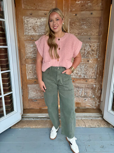 Olive Barrel Jeans