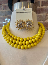 Layered Wooden Beaded Necklace