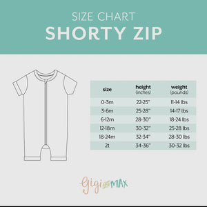 George Blue Flag Shorty Zip Bamboo