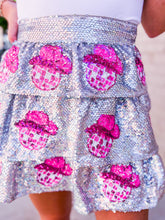 Glam Cowgirl Disco Ball Sequin Mini Skirt