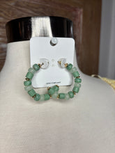 Multi Beads Acetate Hoops