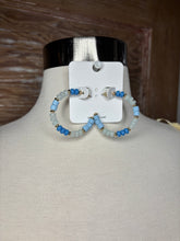 Multi Beads Acetate Hoops