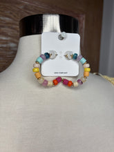 Multi Beads Acetate Hoops
