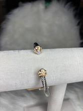 Cable Wire Edge Point Open Bracelet