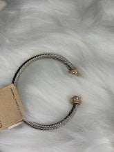 Cable Wire Edge Point Open Bracelet
