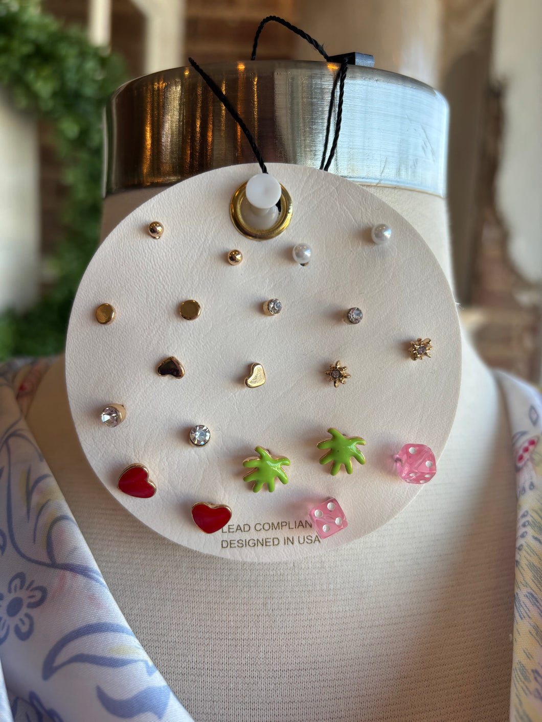 10 Pair Set Studs