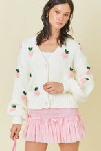 Feeling Peachy Flower Applique Cardigan