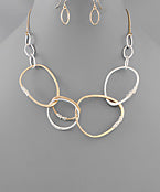 Multi Circle Link Necklace