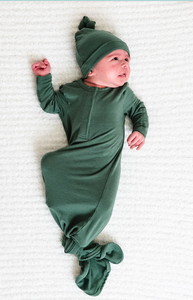 Pine Forest Knot Gown and Beanie Set