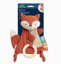 Fox Bitzy Crinkle™ Sensory Toy with Teether