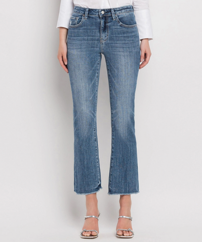 Iva High Rise Kick Flare Jeans