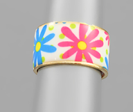 Flower Pattern Open Ring