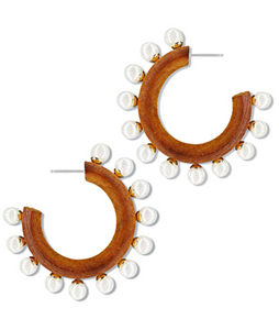 Studded Ball & Wood Hoops