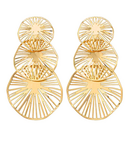 Filigree 3 Drop Earrings